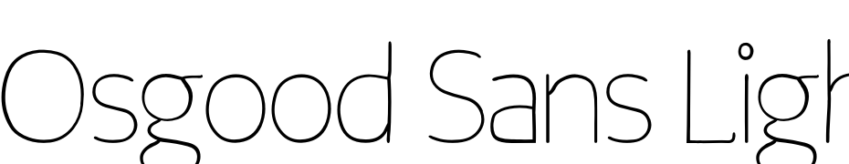 Osgood Sans Light cкачати шрифт безкоштовно